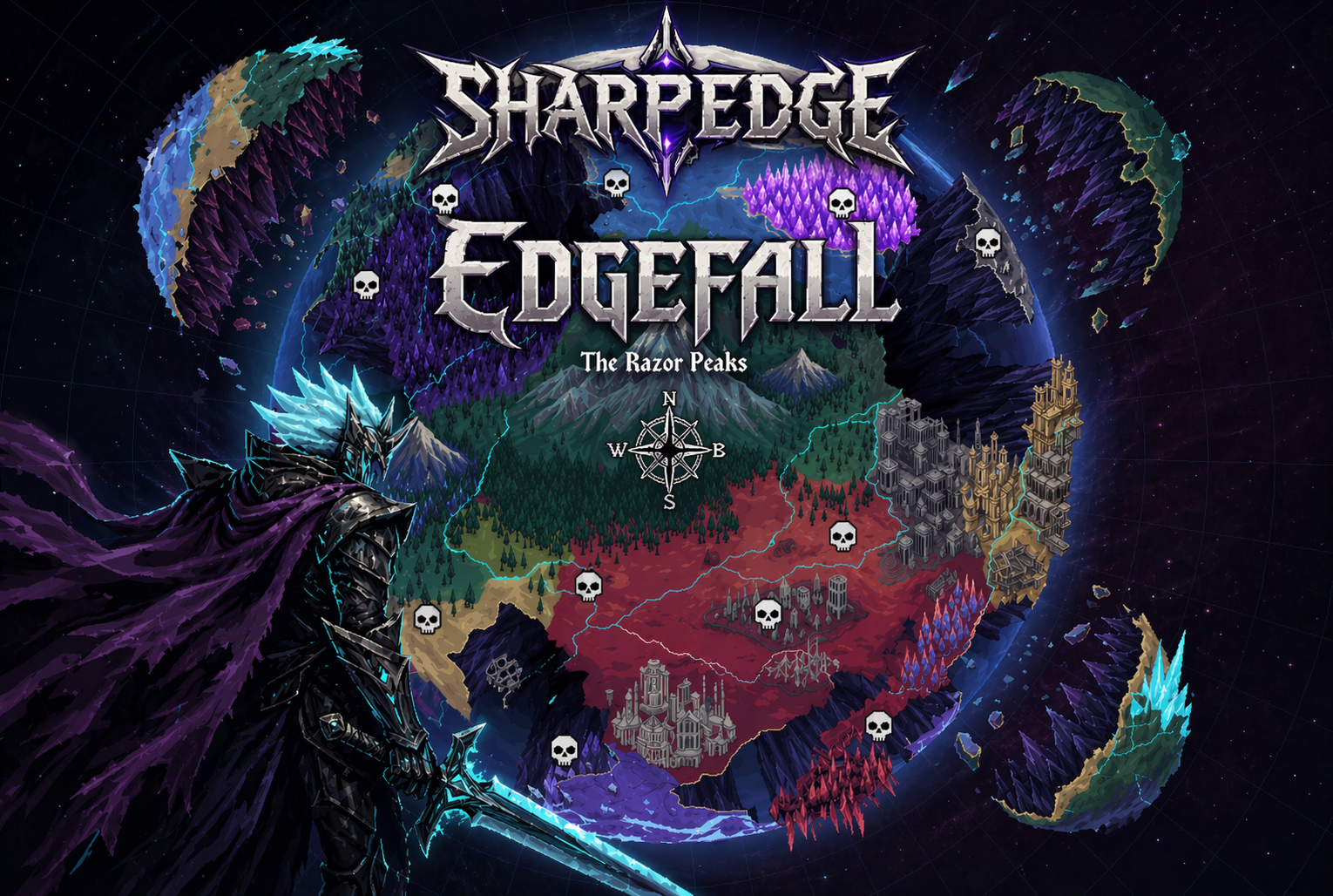 Sharp Edge, Edgefall, the razor peaks cover art